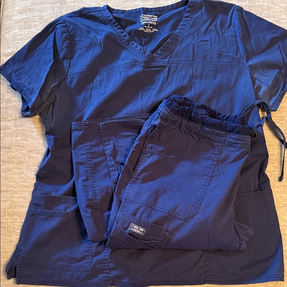 Cherokee Navy Scrub Set